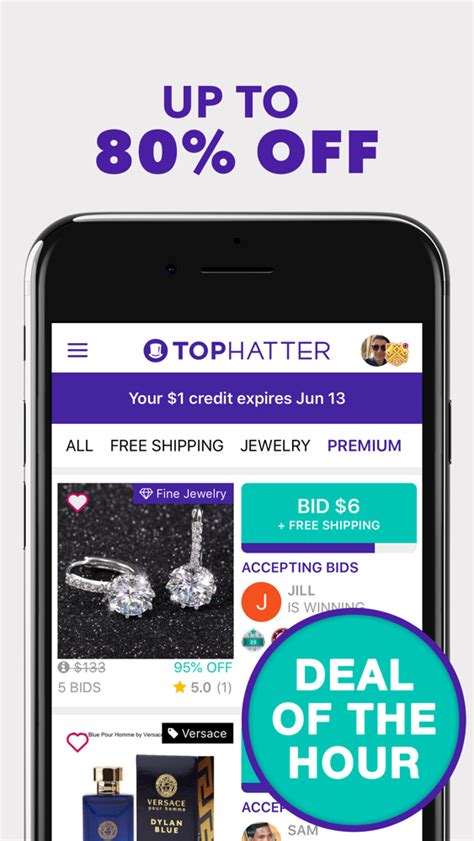 Tophatter Win Fun Discounts App For Iphone Free Download Tophatter