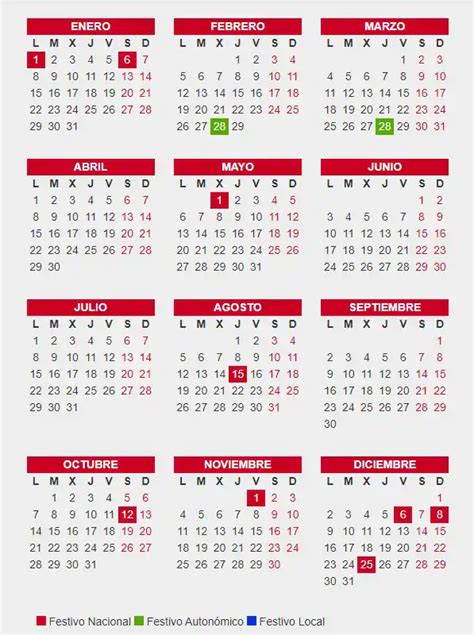 El Calendario Laboral En Andaluc A En Es Oficial Festivos Y Puentes Ideal Easy Reader