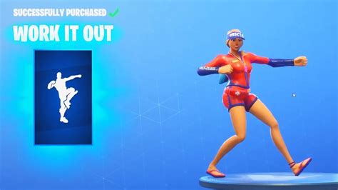 New Work It Out Dance Emote Fortnite Item Shop Update August 12