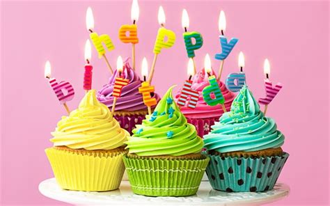 Looking for sweet happy birthday wishes to share with someone special on their special day? Herunterladen hintergrundbild happy birthday, muffins ...