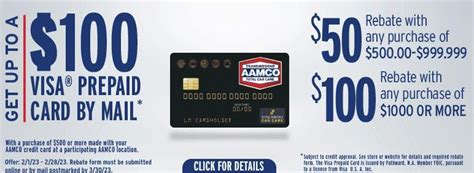 Aamco Synchrony Mail In Rebate Download