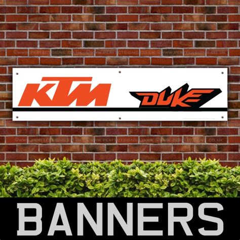 Ktm Duke Motorbike Racing Signs Pvc Banner