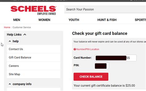 Are you sure that you left some unspent funds on your used scheels gift card, but you don't know how much? H $25 Scheels Gift Card W 75% Paypal/Google Pay : giftcardexchange