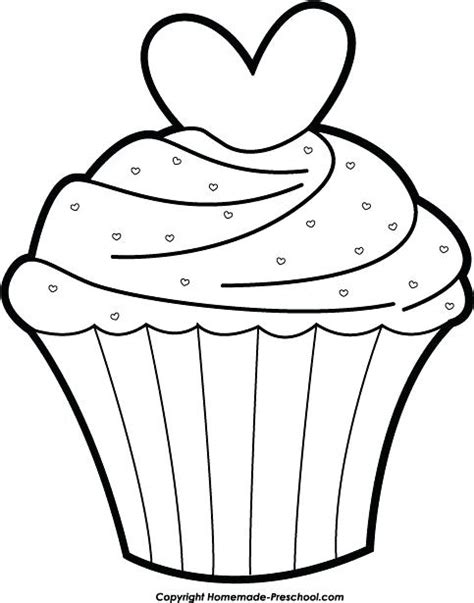 This clipart image is transparent backgroud and. Cupcake Drawing Template at GetDrawings | Free download