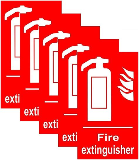 Kreepo Fire Extinguisher Sticker Pack Of 5 Tools And Home