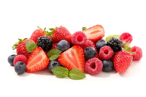 Assortment Of Berries Fruits Stock Image Colourbox