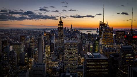 New York City Dusk Stock Image Image Of Cityscape Manhattan 72170287