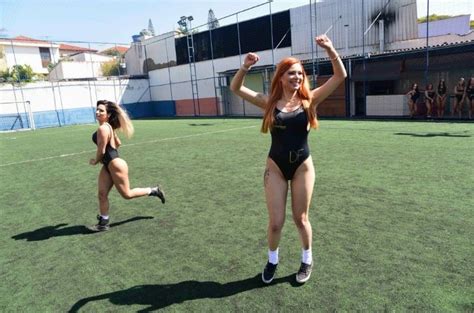 Miss Bum Bum 2017 Contestants Flaunt Their Fantasstic Soccer Skills On The Pitch Photos