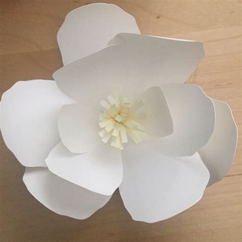 Paper Flower Template Magnolia Svg And Pdf Digital Download Etsy