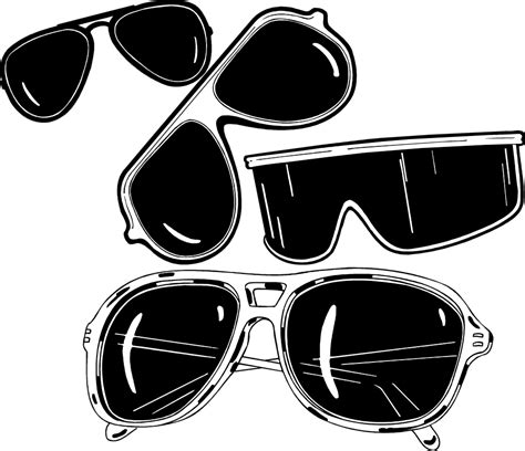 Free Sunglasses Clipart Black And White Download Free Sunglasses