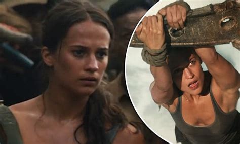 Alicia Vikander Stuns In Tomb Raider Trailer Daily Mail Online