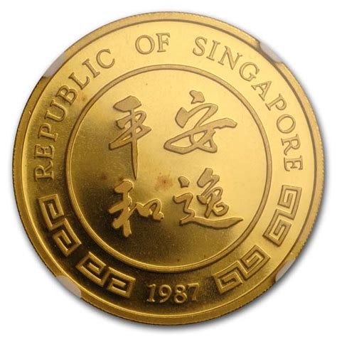 Buy 1987 Singapore 1 Oz Gold 100 Singold Rabbit Ms 67 Ngc Apmex
