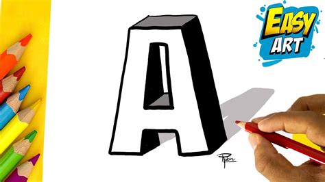 How To Draw 3d Letters A Drawing 3d Letras Bonitas 3d Como Dibujar