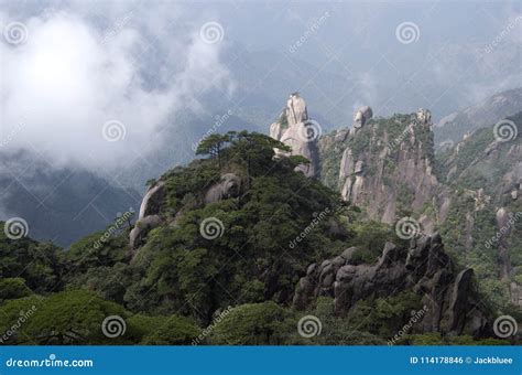 Mount Sanqing Sanqingshan Jiangxi China Stock Photo Image Of Shan