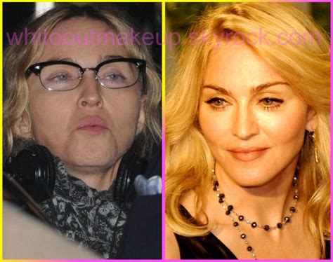 Image Madonna Celebrity Makeup Celebs Without Makeup
