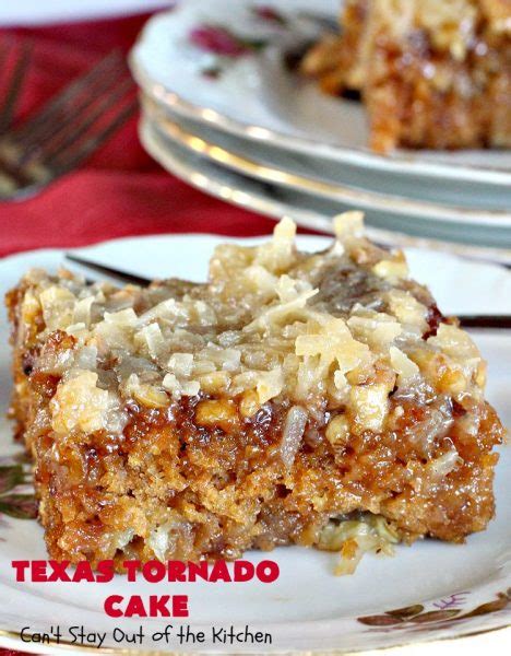 Casserole meals create the major hot dishes served at christmas. Texas Tornado Cake | Recipe in 2020 | Tornado cake, Dessert recipes easy, Delicious cake recipes
