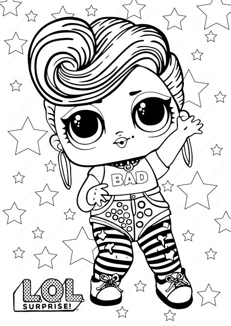 Lol Dolls Coloring Pages Free Printable Lol Dolls Col