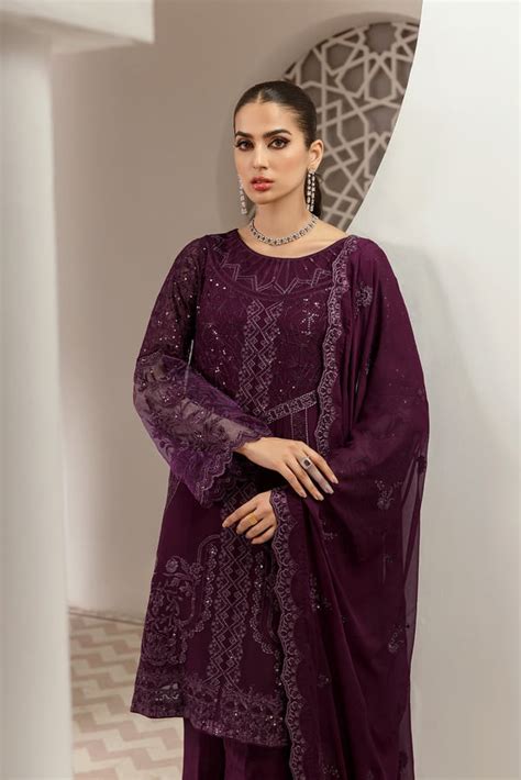 House Of Nawab Gul Mira Luxury Formal Unstitched 3pc Suit 03 Zrah