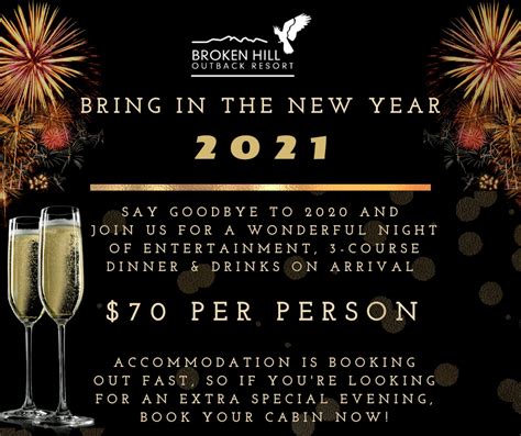 New Years Eve Dinner Broken Hill Outback Resort