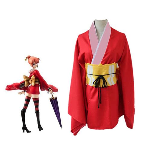 Gintama Kagura Kimono Weibliche Cosplay Kostüme Cosplay Kostüme