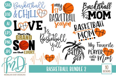 Basketball Svg Bundle 2 By Morgan Day Designs Thehungryjpeg