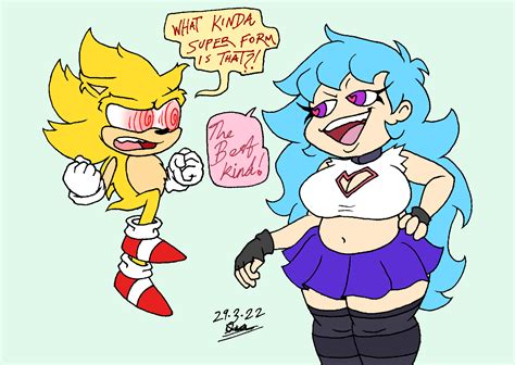 skyblue and fleetway sonic by tmntsam on newgrounds