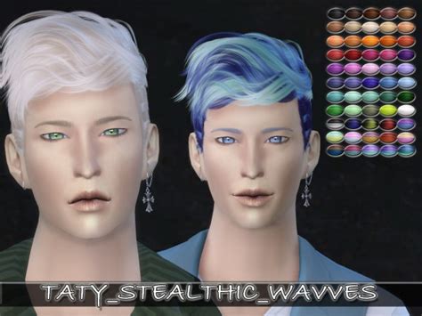 Sims 4 Hairs Simsworksop Stealthic Wavves