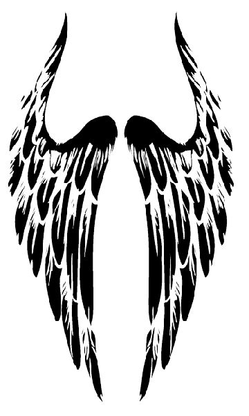 Tribal open wings phoenix tattoo on upper back. 18 Stunning Tribal Angel Tattoos