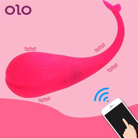 Olo Dildo Vibrator Bluetooth App Remote Control G Spot Vibrator Vibrating Egg Sex Toys For Women