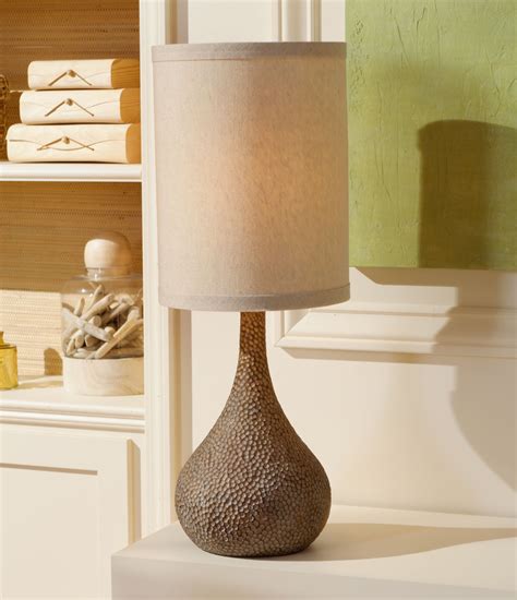 360 Lighting Rustic Table Lamp Hammered Antique Bronze Gourd Natural