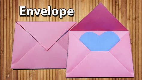 Origami Envelope Making With Paper Without Glue Tape And Scissors At