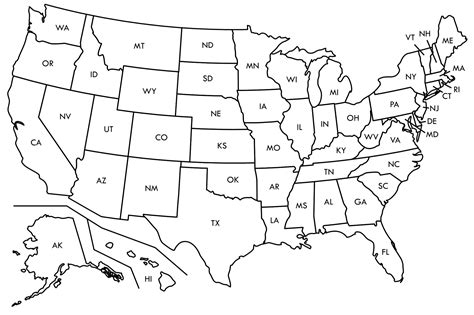 Blank Map Of The United States Printable Map Worksheets History Fill