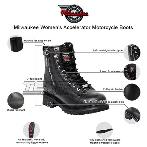 Womens Milwaukee Motorcycle Clothing Company Mmcc Accelerator Motorbike