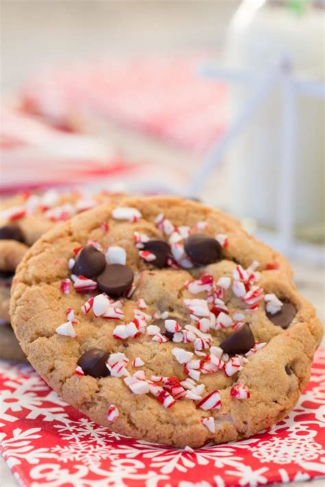 Easy Candy Cane Chocolate Chip Cookies The Café Sucre Farine