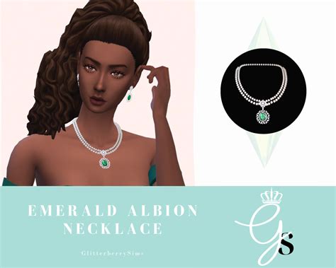Glitterberrysims Custom Content — Emerald Albion Necklace Heres A