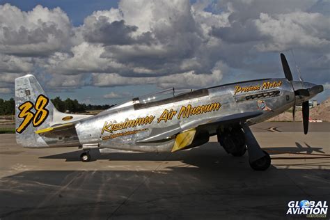 Aviation Feature World Jet Inc P 51xr N6wj “precious Metal” Gar