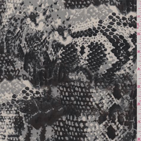 Ity Grey Snakeskin Jersey Knit 29995 Fashion Fabrics