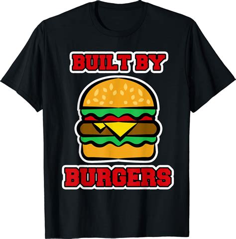 burger shirt for men and women built by burgers t shirt uk fashion