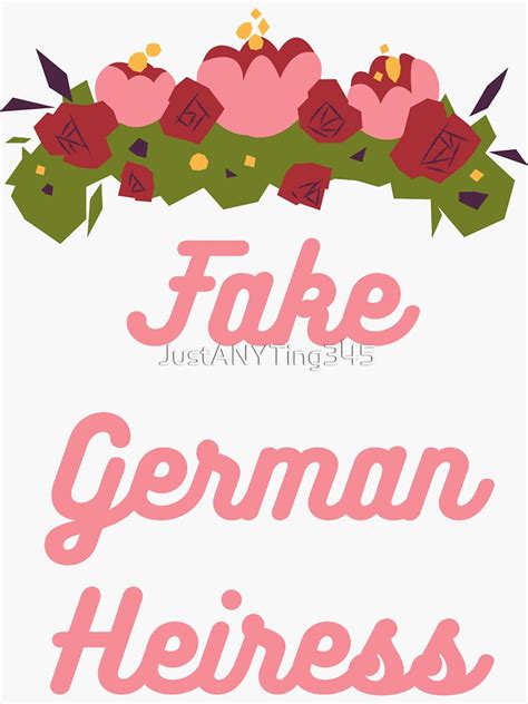 Fake German Heiress Inventing Anna Anna Delvey Sticker By JustANYTing Redbubble