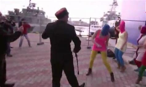 Video In Sochi Cossacks Attack Pussy Riot During Protest