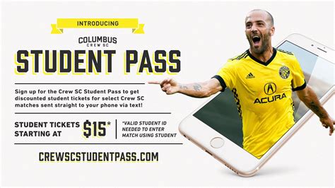 Columbus Crew Sc Introducing The Student Pass 15 Tickets For Select