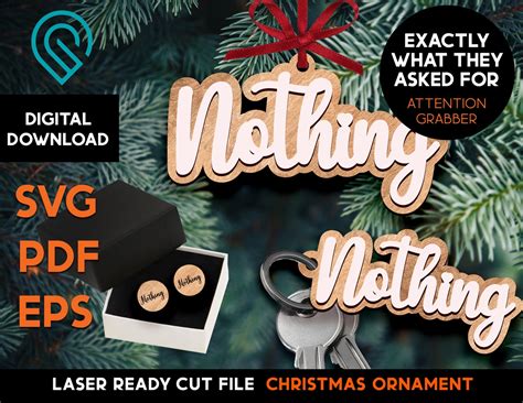 Christmas Nothing T St Laser File Svg Template E Graphaholic