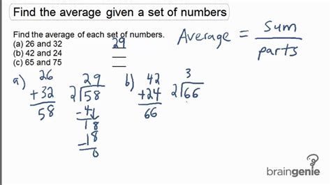 1.1.1 - Find the average given a set of numbers - YouTube
