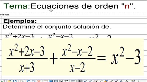Ecuaciones Con Fracciones Algebraicas Youtube