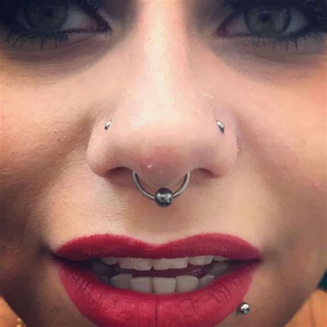 Nose And Septum Piercing Together Hot Sex Picture