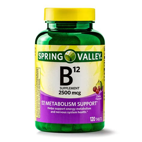 Spring Valley Vitamin B12 Tablets 2500 Mcg 120 Ct