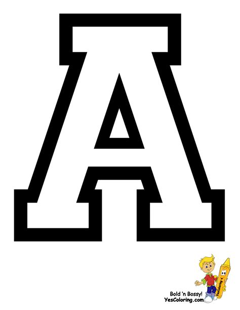 Free download 40 best quality bubble letter coloring pages at getdrawings. Sports College Alphabet Coloring | Alphabet coloring ...