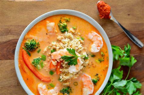 Coconut Red Curry Shrimp Soup Guest Blog By Real Food