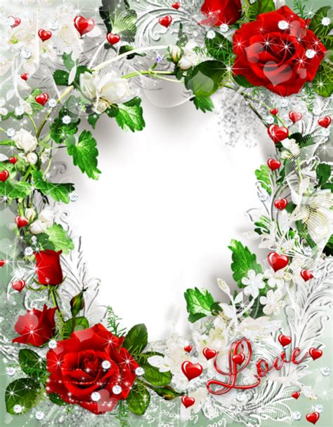 Heart Picture Frame Photo Frame Wall Rose Frame Flower Frame