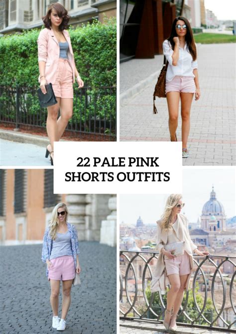 22 Women Outfits With Pale Pink Shorts Styleoholic